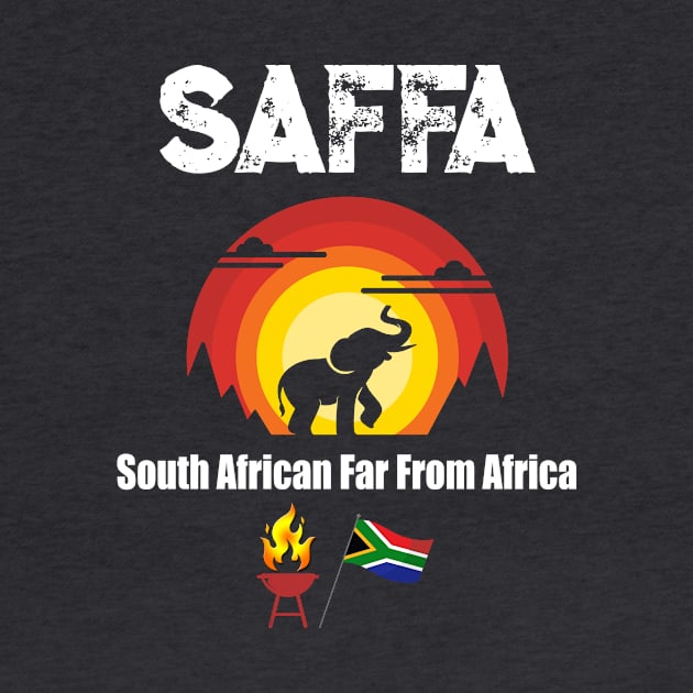 Saffa South African far from Africa braai t shirt by Antzyzzz